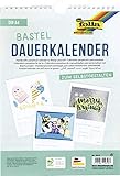 folia 2313 - Dauerkalender mit Spiralbindung, Bastelkalender, DIN A4, weiß - zum...