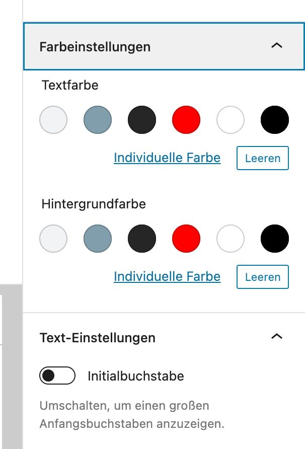 farbeinstellungen-code-neue-farben-gutenberg-testen